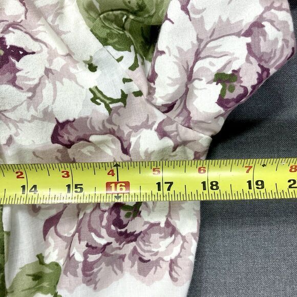 Scott McClintock Vintage Midi Dress Sz 14 Floral Cottage Core Off Shoulder Lace - Picture 11 of 16